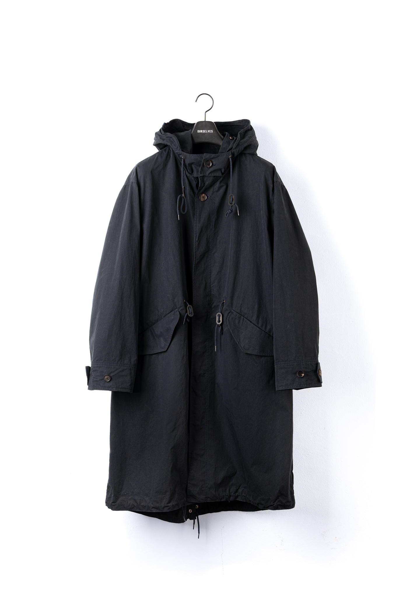 High Density Weather Cloth Mods Coat - Dark Navy